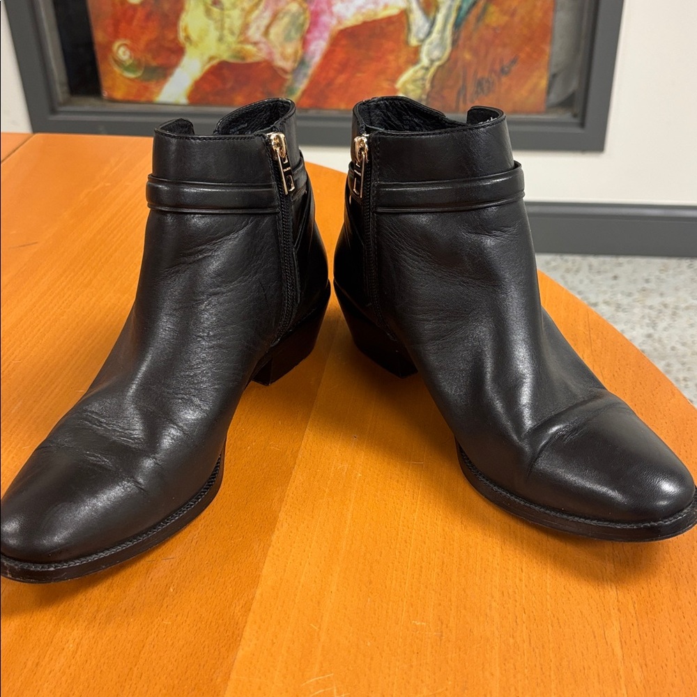 Coach Black Leather Ankle Booties - Picture 3 of 7